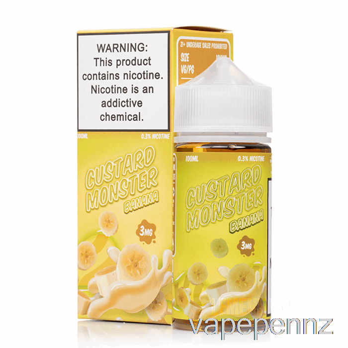 Banana - Custard Monster - 100mL 3mg VAPE NZ